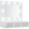 Image de vidaXL - Spiegelkast - met - LED-verlichting - 60x31,5x62 - cm - wit