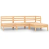 Image de vidaXL - 4-delige - Loungeset - massief - grenenhout