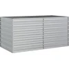 Image de vidaXL - Plantenbak - verhoogd - 160x80x77 - cm - gegalvaniseerd - staal - zilver