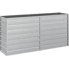 Image de vidaXL - Plantenbak - verhoogd - 160x40x77 - cm - gegalvaniseerd - staal - zilver