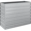 Image de vidaXL - Plantenbak - verhoogd - 100x40x77 - cm - gegalvaniseerd - staal - zilver