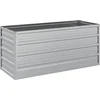 Image de vidaXL - Plantenbak - verhoogd - 100x40x45 - cm - gegalvaniseerd - staal - zilver