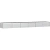 Image de vidaXL - Plantenbak - verhoogd - 480x80x45 - cm - gegalvaniseerd - staal - zilver