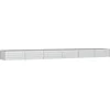 Image de vidaXL - Plantenbak - verhoogd - 600x80x45 - cm - gegalvaniseerd - staal - zilver