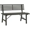 Image de vidaXL - Tuinbank - 110 - cm - staal - zwart