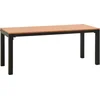 Image de vidaXL - Tuinbank - 110 - cm - staal - en - HKC - bruin - en - zwart