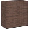 Image de vidaXL - Tuinbox - 100x49x103,5 - cm - polyetheen - rattan - bruin