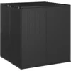 Image de vidaXL - Tuinbox - 100x97,5x104 - cm - polyetheen - rattan - zwart