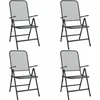 Image de vidaXL - Tuinstoelen - inklapbaar - 4 - st - metaalgaas - antracietkleurig