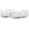 Image de vidaXL - 8-delige - Loungeset - massief - grenenhout - wit