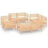 Image de vidaXL - 8-delige - Loungeset - massief - grenenhout