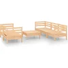 Image de vidaXL - 6-delige - Loungeset - massief - grenenhout