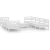 Image de vidaXL - 9-delige - Loungeset - massief - grenenhout - wit