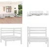 Image de vidaXL - 7-delige - Loungeset - massief - grenenhout - wit