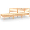 Image de vidaXL - 3-delige - Loungeset - massief - grenenhout