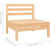 Image de vidaXL - 4-delige - Loungeset - massief - grenenhout