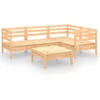 Image de vidaXL - 5-delige - Loungeset - massief - grenenhout