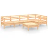 Image de vidaXL - 6-delige - Loungeset - massief - grenenhout