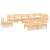 Image de vidaXL - 10-delige - Loungeset - massief - grenenhout