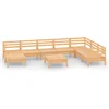 Image de vidaXL - 9-delige - Loungeset - massief - grenenhout