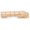 Image de vidaXL - 9-delige - Loungeset - massief - grenenhout