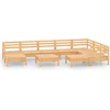 Image de vidaXL - 10-delige - Loungeset - massief - grenenhout