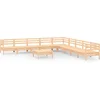 Image de vidaXL - 10-delige - Loungeset - massief - grenenhout