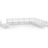 Image de vidaXL - 11-delige - Loungeset - massief - grenenhout - wit