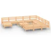 Image de vidaXL - 12-delige - Loungeset - massief - grenenhout