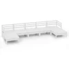 Image de vidaXL - 7-delige - Loungeset - massief - grenenhout - wit