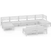 Image de vidaXL - 9-delige - Loungeset - massief - grenenhout - wit