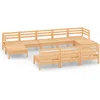 Image de vidaXL - 10-delige - Loungeset - massief - grenenhout