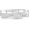 Image de vidaXL - 7-delige - Loungeset - massief - grenenhout - wit