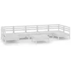 Image de vidaXL - 8-delige - Loungeset - massief - grenenhout - wit