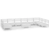 Image de vidaXL - 11-delige - Loungeset - massief - grenenhout - wit