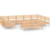 Image de vidaXL - 12-delige - Loungeset - massief - grenenhout
