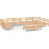 Image de vidaXL - 12-delige - Loungeset - massief - grenenhout