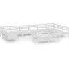 Image de vidaXL - 12-delige - Loungeset - massief - grenenhout - wit