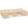 Image de vidaXL - 10-delige - Loungeset - massief - grenenhout