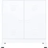 Image de vidaXL - Opbergkast - industrieel - 90x40x100 - cm - staal - wit