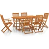 Image de vidaXL - 7-delige - Tuinset - 180x90x75 - cm - massief - acaciahout