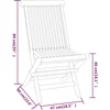 Image de vidaXL - 3-delige - Tuinset - massief - teakhout