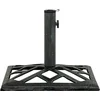 Image de vidaXL - Parasolvoet - 44x44x31 - cm - gietijzer - groen