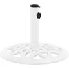 Image de vidaXL - Parasolvoet - 40x40x32 - cm - gietijzer - wit