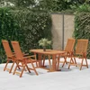 Image de vidaXL - 5-delige - Tuinset - massief - eucalyptushout