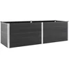 Image de vidaXL - Plantenbak - verhoogd - 200x50x91 - cm - HKC - grijs