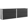 Image de vidaXL - Plantenbak - verhoogd - 200x100x91 - cm - HKC - grijs