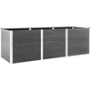Image de vidaXL - Plantenbak - verhoogd - 300x50x91 - cm - HKC - grijs