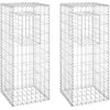 Image de vidaXL - Schanskorf - palen - 2 - st - 40x40x100 - cm - ijzer