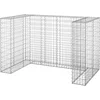 Image de vidaXL - Schanskorf - voor - containers - 180x100x110 - cm - gegalvaniseerd - staal